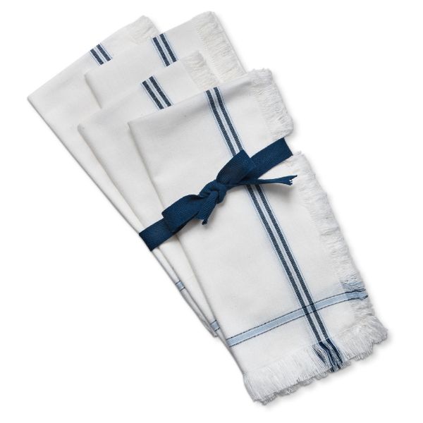 Picture of summer house stripe napkin set of 4 - white, multi