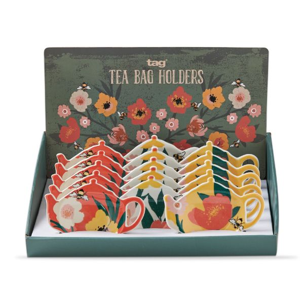 Picture of bee blossom teabag holder assortment of 15 & cdu - multi