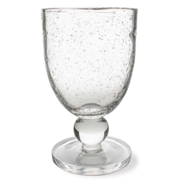 Picture of bubble glass goblet - clear