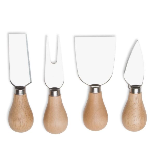 Picture of natural handled cheese utensils set - natural