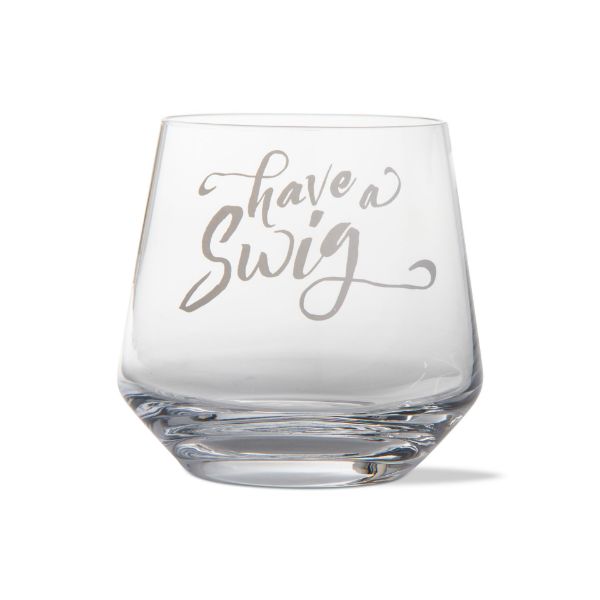 Picture of have a swig drinks glass - white