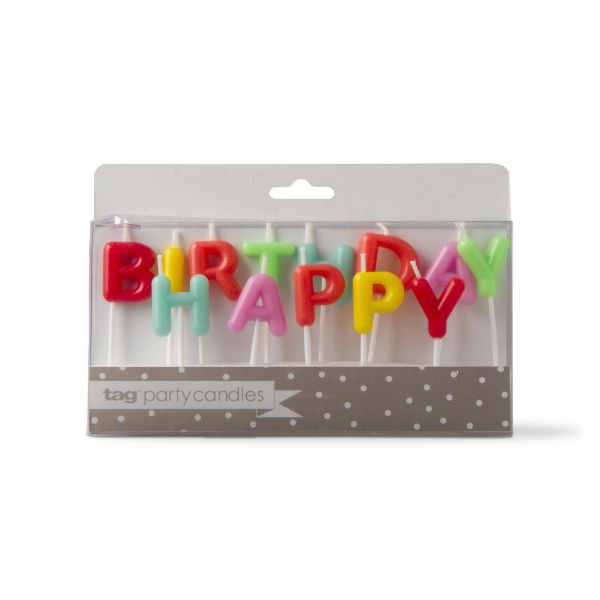 Picture of happy birthday candle set - Multi