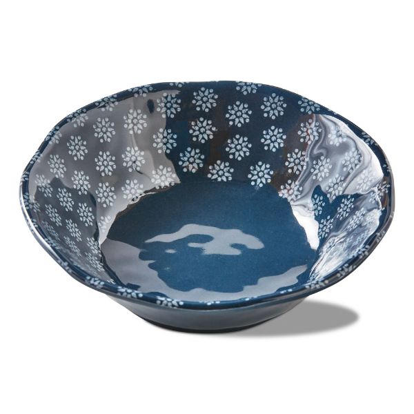 Picture of haisley melamine bowls set of 4 - blue, multi