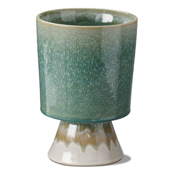 Picture of pedestal planter large - green, multi