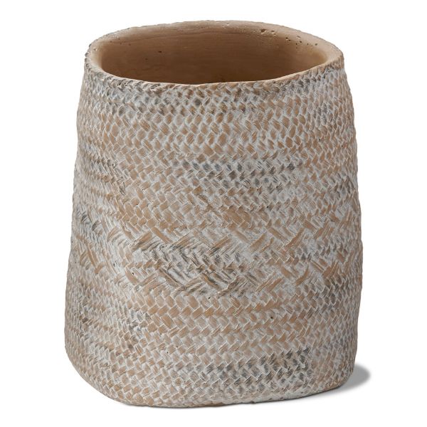 Picture of maya cement basket planter - natural
