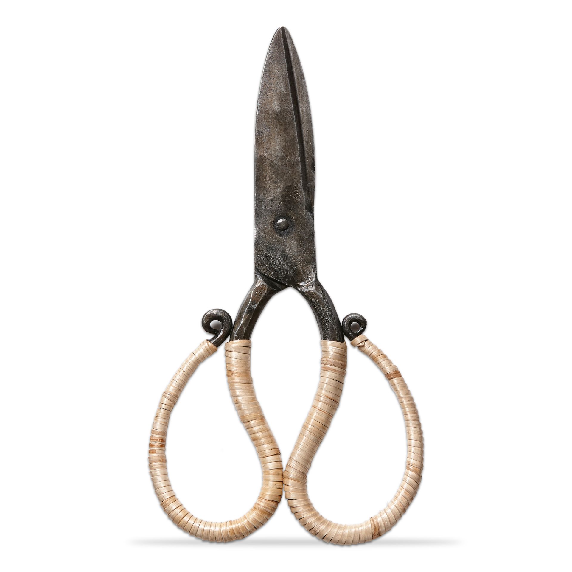 Tag Cane Wrapped Forged Iron Scissors