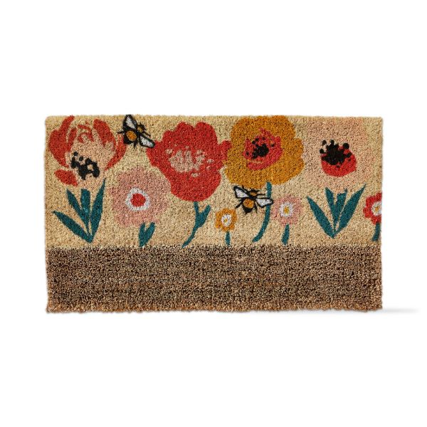 Picture of bee blossom boot scrape coir mat - multi