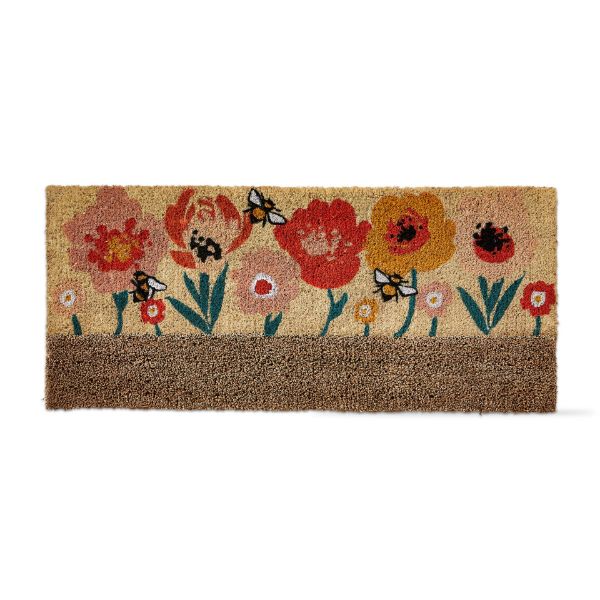 Picture of bee blossom boot scrape coir mat - multi