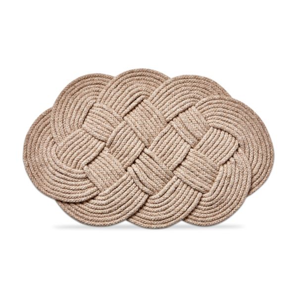 Picture of oval handwoven doormat natural - natural