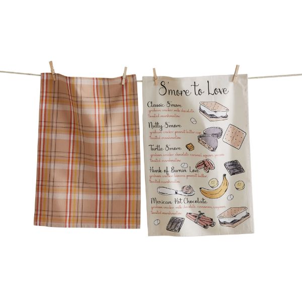 Picture of smore to love dishtowel set of 2 - multi