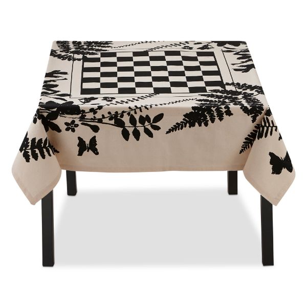 Picture of fern checkered tablecloth - multi