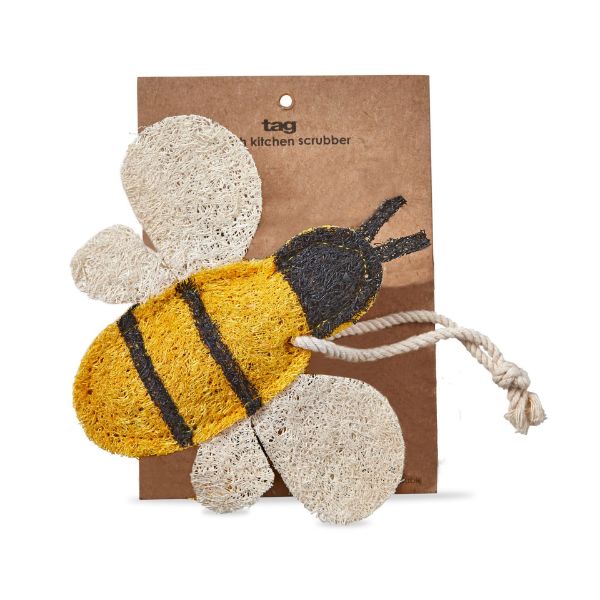 Picture of bee loofah scrubber - multi