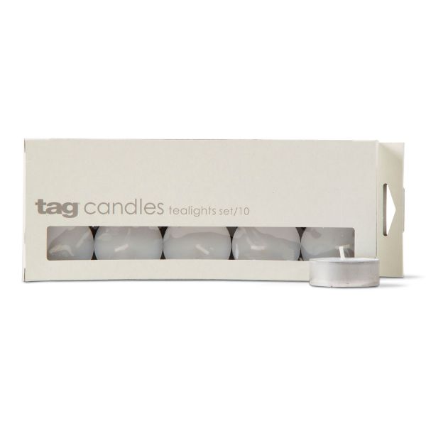 Picture of basic tealight candles set of 10 - white