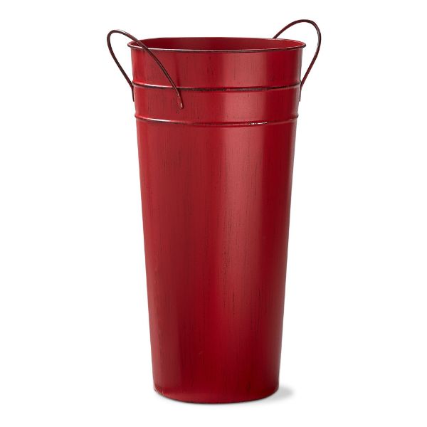 Picture of flower market bucket tall - red