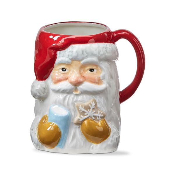 Picture of vintage santa cookie mug - multi