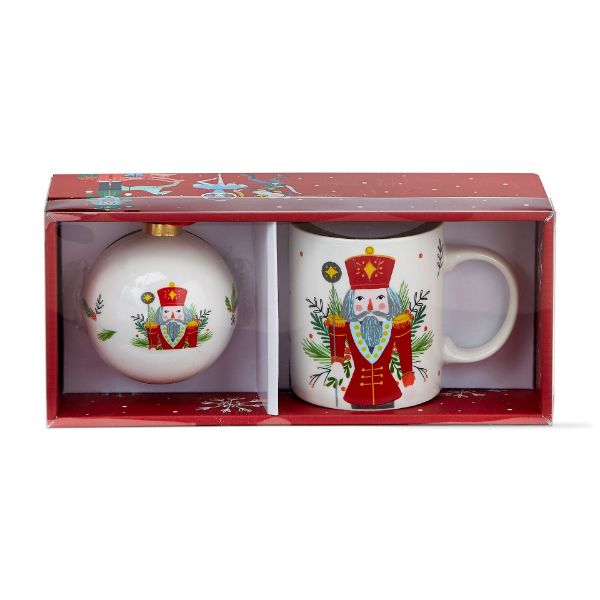 Picture of nutcracker mug & ornament set - red multi