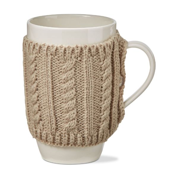 Picture of warm wishes sweater mug - taupe