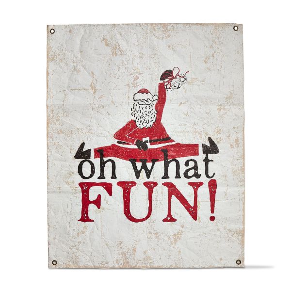 Picture of oh what fun! santa wall art - multi