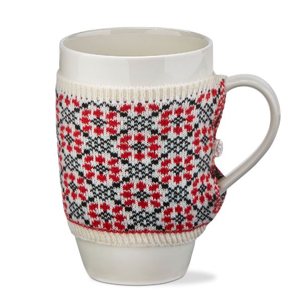 Picture of winter sketches flower sweater mug - multi