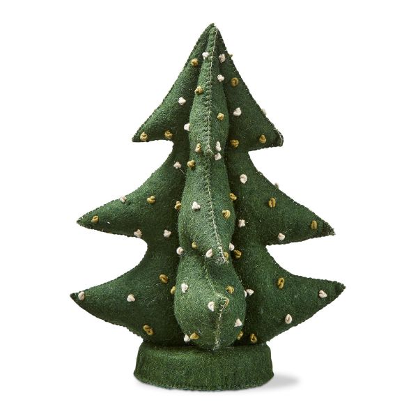 Picture of french knot wool tree decor small - green multi