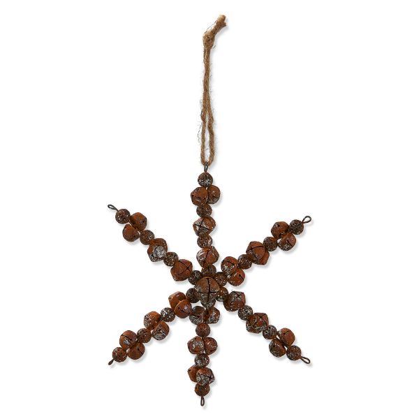 Picture of bell snowflake ornament - antique brown