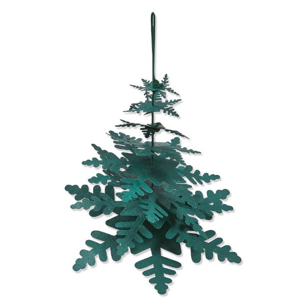 Picture of paper snowflake tree decor small - green