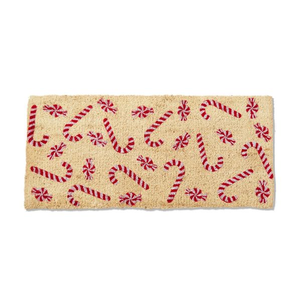 Picture of peppermint candy estate coir mat - multi