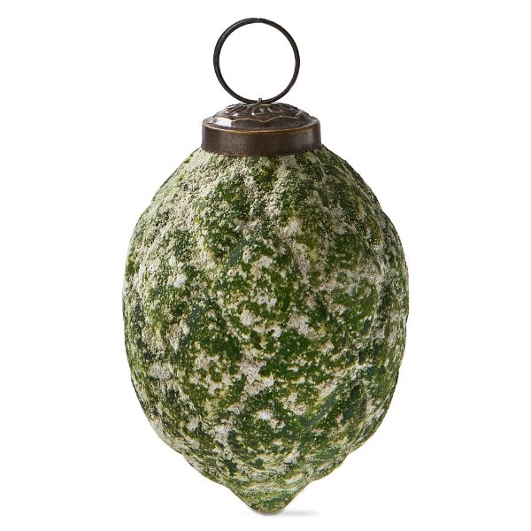 Picture of antiqued diamond ornament 3 in - green