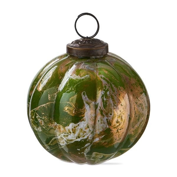 Picture of marble ornament 3 in - green multi