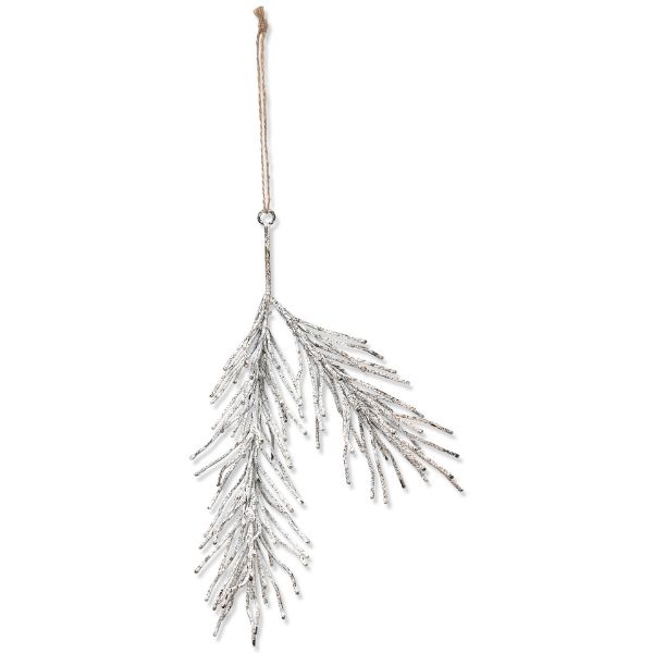 Picture of handcrafted metal sprig - silver
