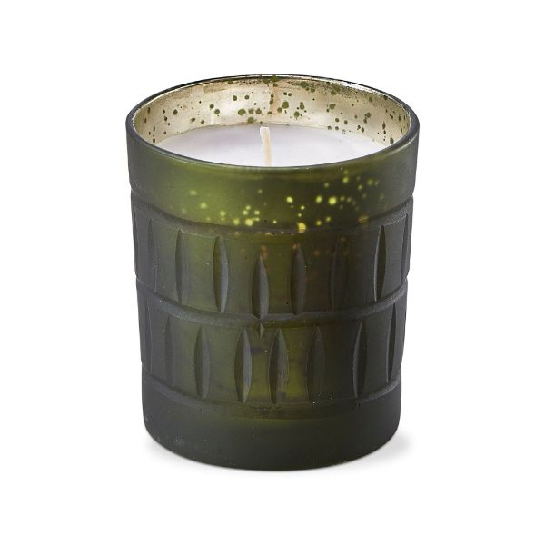Picture of frosted fir & fresh snow candle small - dark green