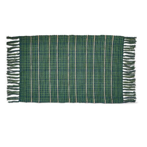 Picture of warm wishes stripe rug - green multi