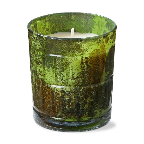 Picture of dark amber & char birch candle small - emerald