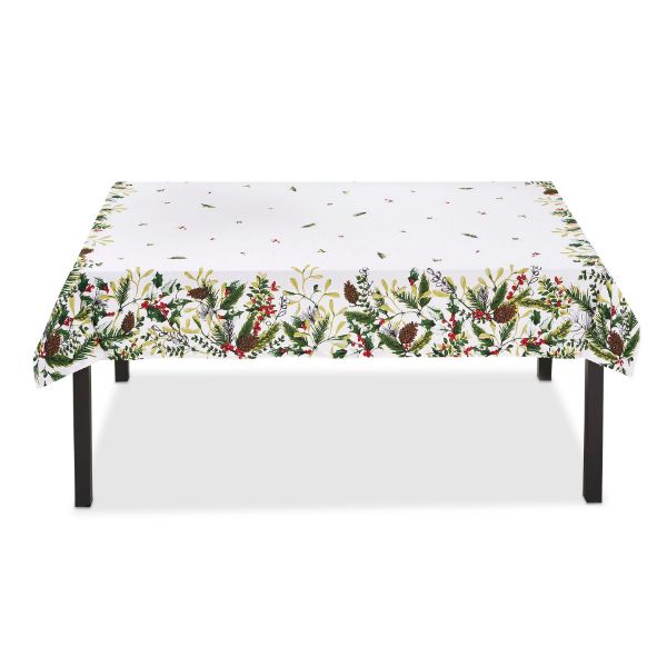 Picture of winter sprig tablecloth - multi