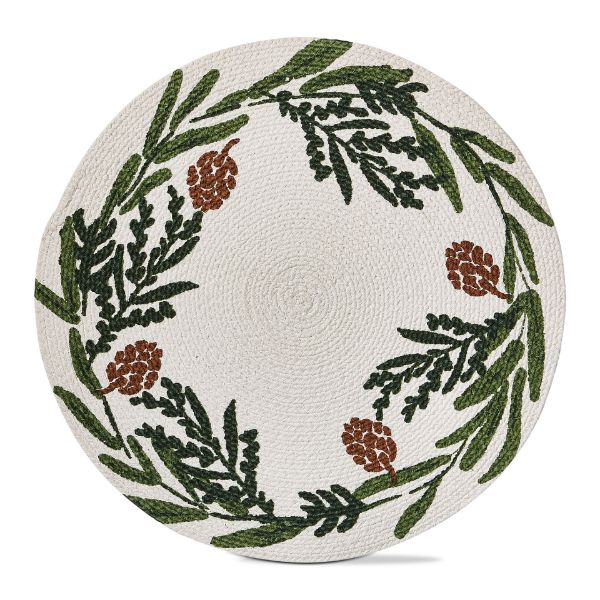 Picture of pinecone wreath placemat - multi