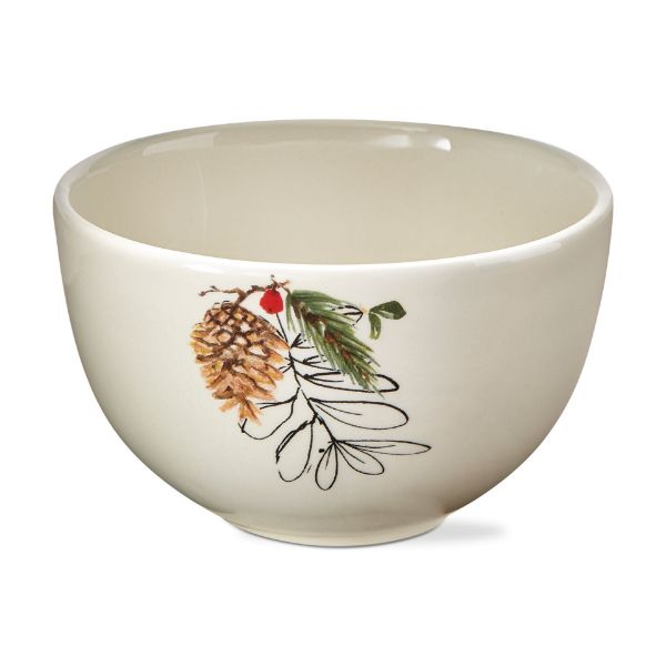 Picture of winter sprig snack bowl - multi