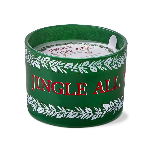 Picture of jingle all the way fragrance candle - green