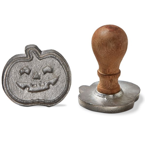 Picture of jack o lantern cookie stamp - silver