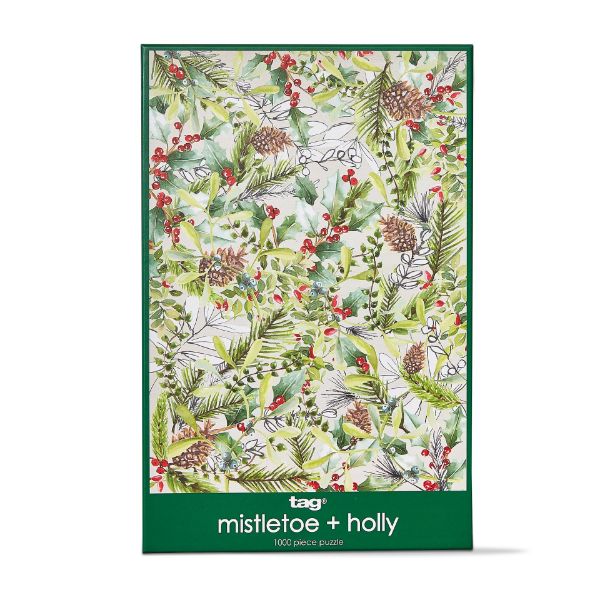 Picture of mistletoe & holly puzzle - multi