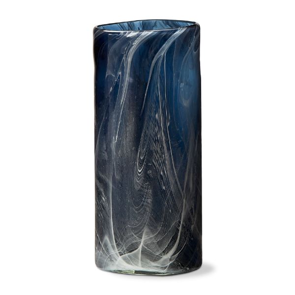 Picture of cloud art glass vase - blue