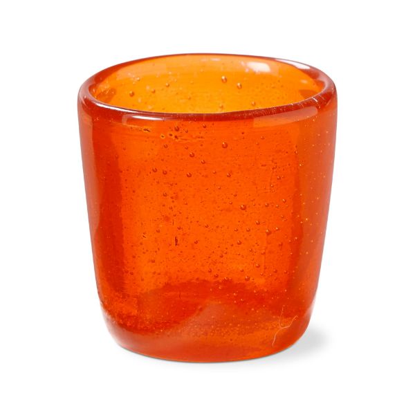 tag wholesale paint box blown glass tealight candle holder orange small decor event party wedding
