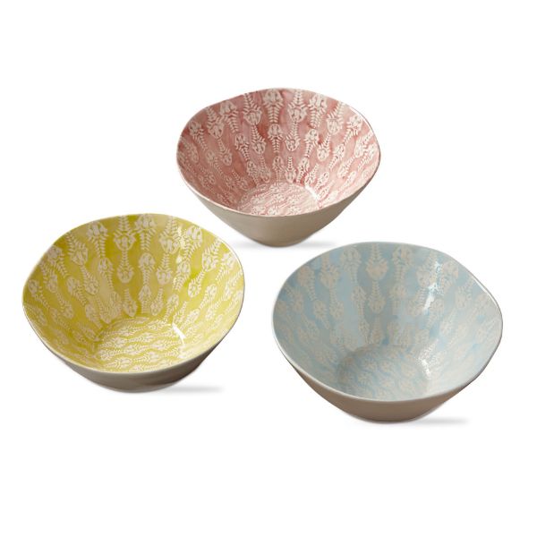 tag wholesale bloom and blossom snack bowl assortment bright pastel color trinket spring gift