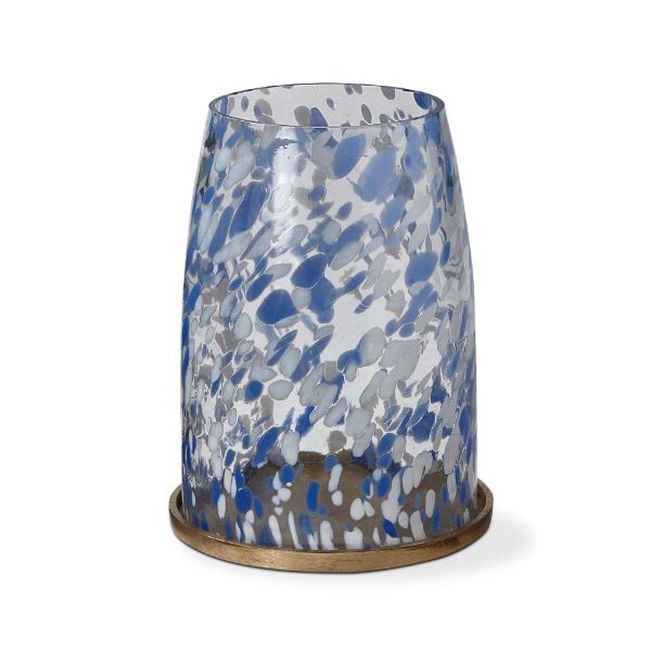tag wholesale confetti hurricane large holder hurricane vase decor blue