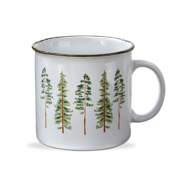 tag wholesale tree camper coffee mug drink cup forest tree art design white green outdoors