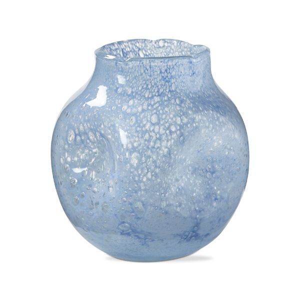 tag wholesale art glass vase blue handcrafted design home decor table centerpiece artisan made