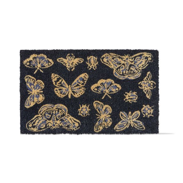 tag wholesale indigo butterfly coir mat natural sustainable eco friendly doormat