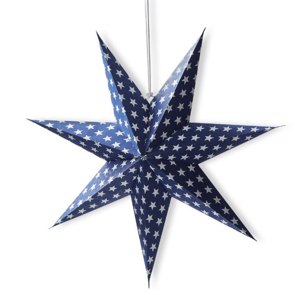 tag wholesale paper star decor blue hanging cord american usa handcrafted recycled