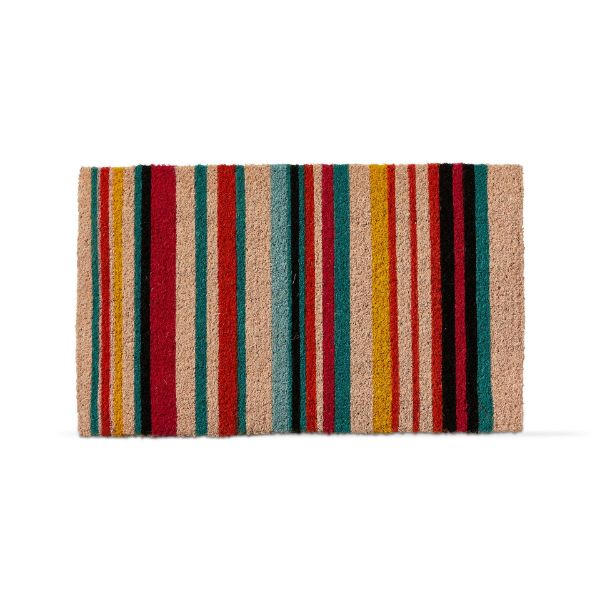 tag wholesale garden stripe coir mat natural sustainable eco friendly doormat