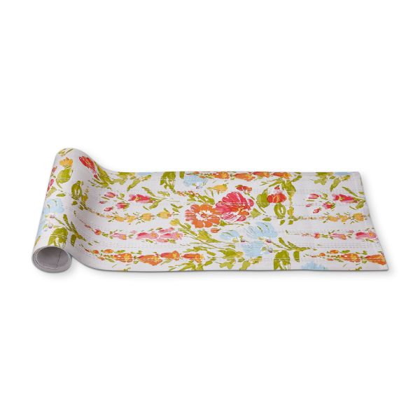 tag wholesale bloom blossom table runner 72 inch floral spring embroidered hand screen print art