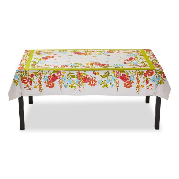 tag wholesale bloom and blossom tablecloth 84in cotton table setting tablescape floral